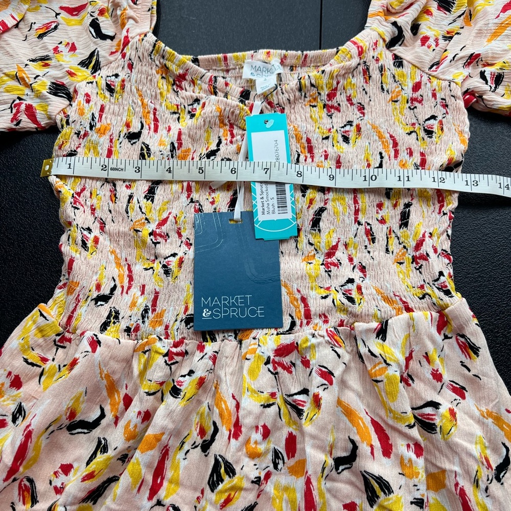 MARKET & SPRUCE Misha Smocked Dress new - Picture 3 of 10